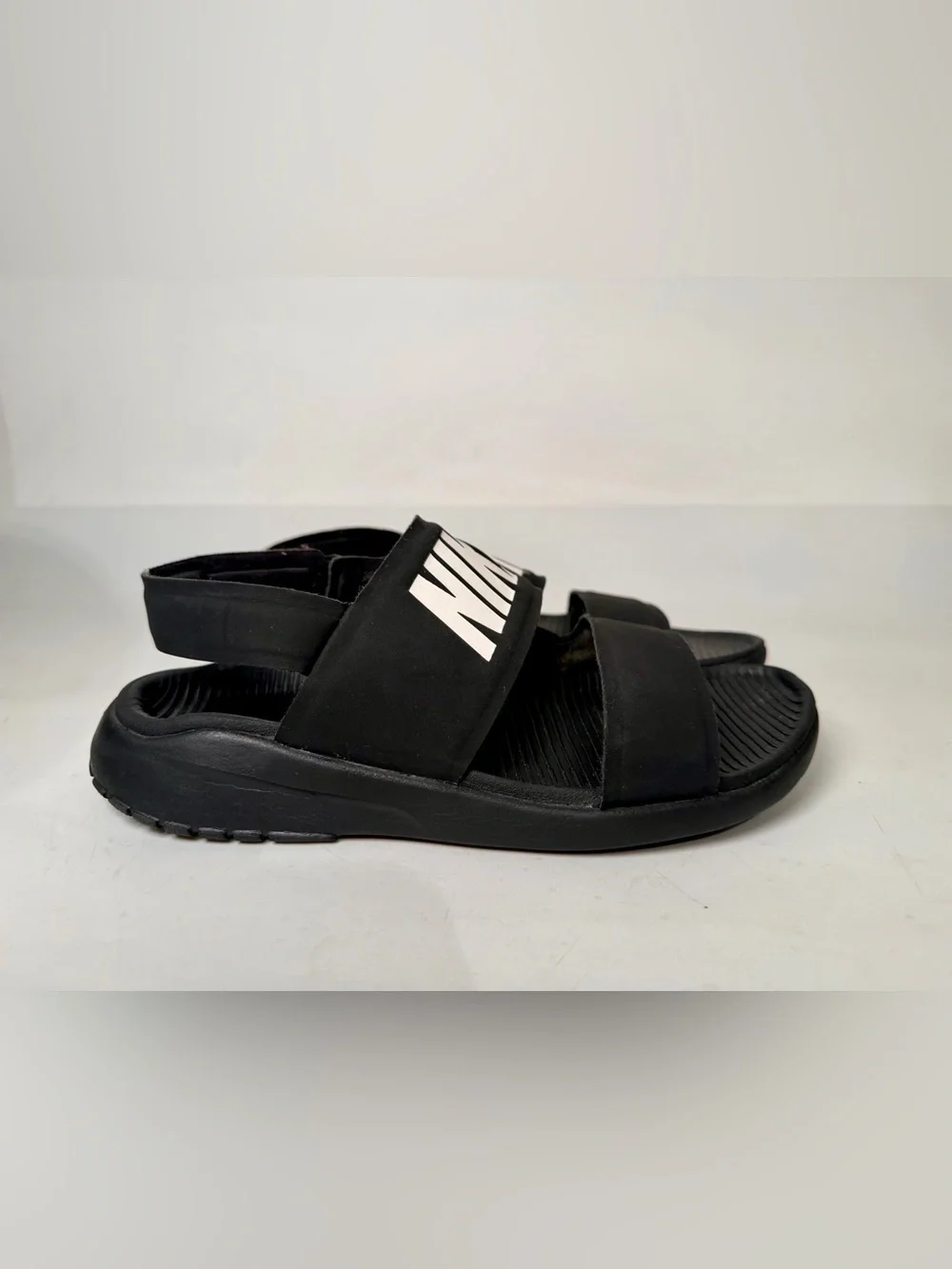 Nike Tanjun Sandal Black/White 882694-001 Women's Shoes Size 8